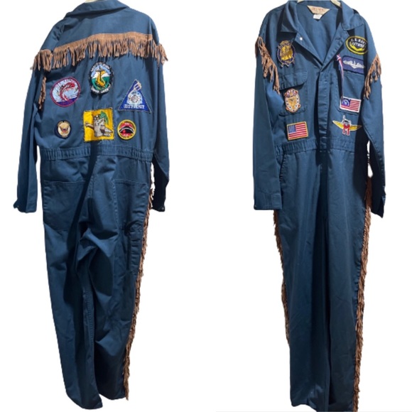 American Vintage Pants & Jumpsuits Vintage Blue Coveralls Jumpsuit